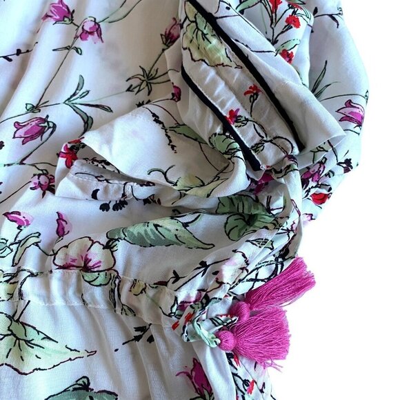 GapBody  Kimono Robe With Pockets & Tassels‎ XS/S Cottagecore Floral - Picture 8 of 10